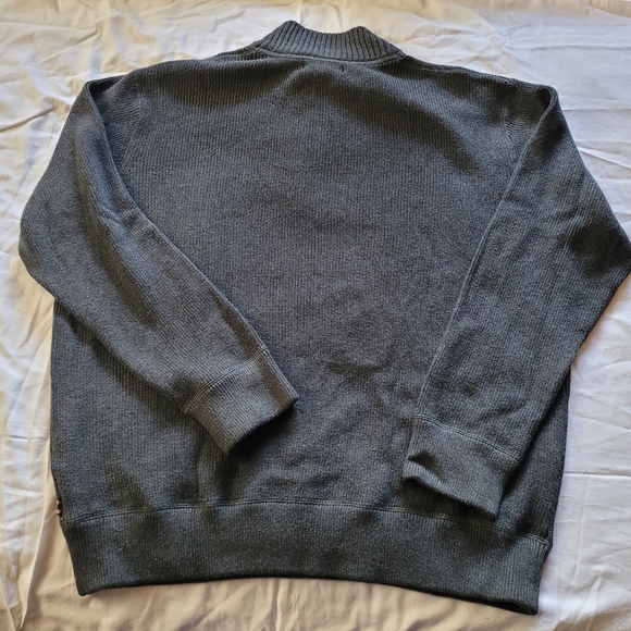EDDIE BAUER 1/4 Zip Heavy Pullover Sweater Gray XXL - Picture 4 of 4